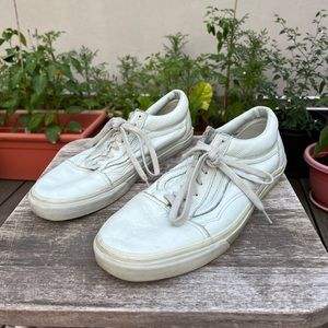 Vans Old Skool Mens Size 13 Skate Shoe White